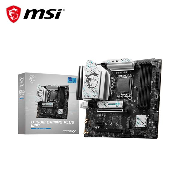 微星MSI B760M GAMING PLUS WIFI DDR5 INTEL 主機板