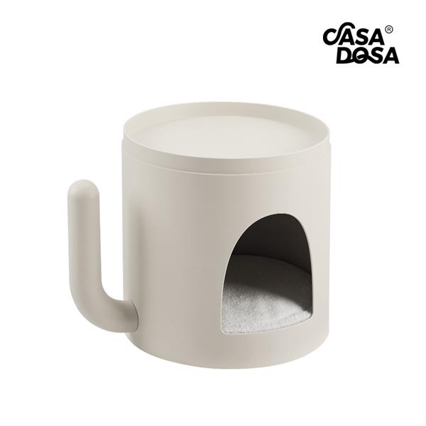 CASADOSA仙人掌多功能貓窩茶幾 白