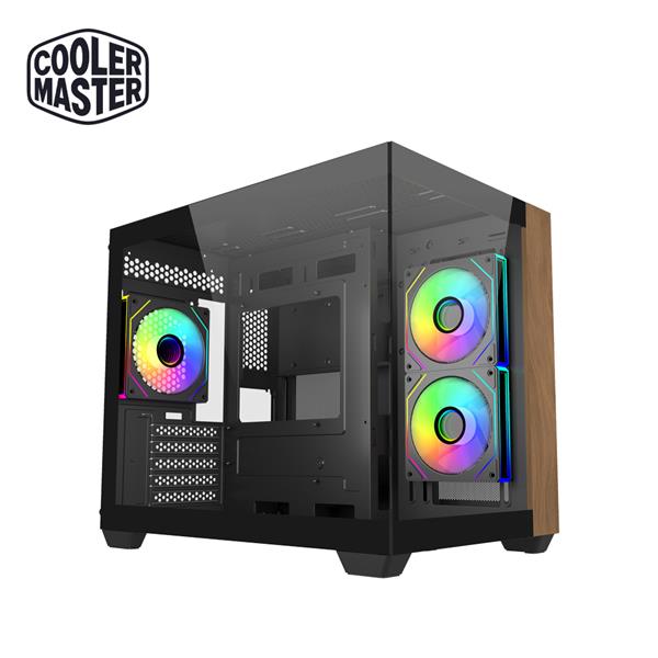 酷碼Cooler Master Elite 481 (黑色) 電腦機殼/全景鋼化玻璃