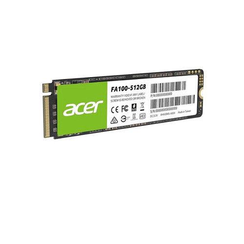 ACER SSD FA100 M.2 NVMe PCIe Gen 3*4 512GB R/W:3300/2200 MB/s