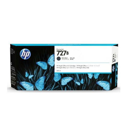 HP 727B 300-ml 消光黑墨水匣