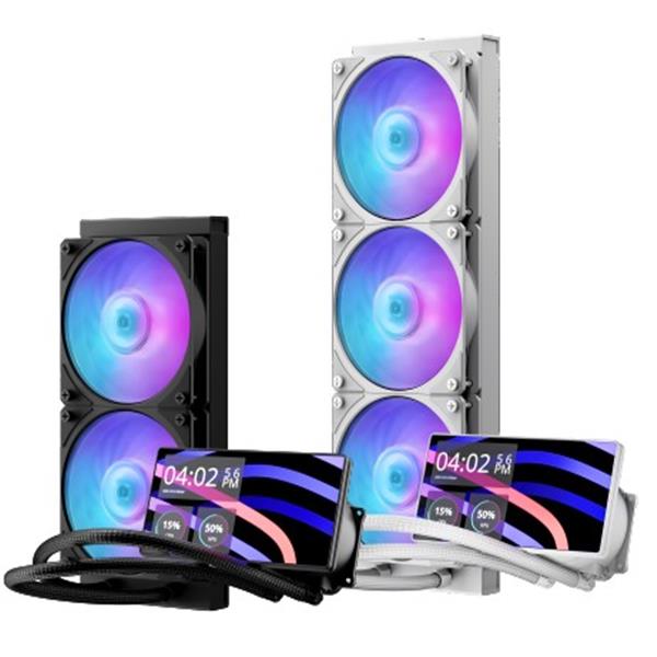 酷碼Cooler Master ML 360 Core LCD 6吋螢幕 ARGB 白色版 水冷散熱器