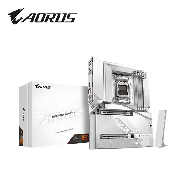 技嘉GIGABYTE B850 A STEALTH ICE AMD主機板