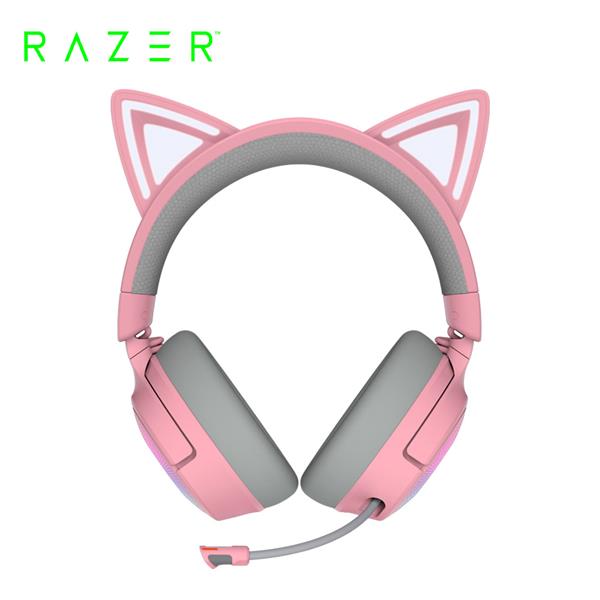 雷蛇Razer 北海巨妖 Kitty V3 PRO (粉晶)無線耳機麥克風