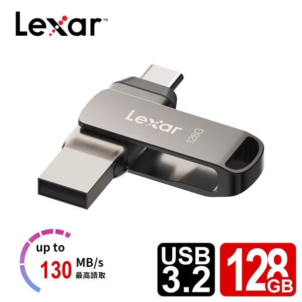 Lexar 雷克沙 D400 128GB USB 3.2 Type-C 雙頭隨身碟