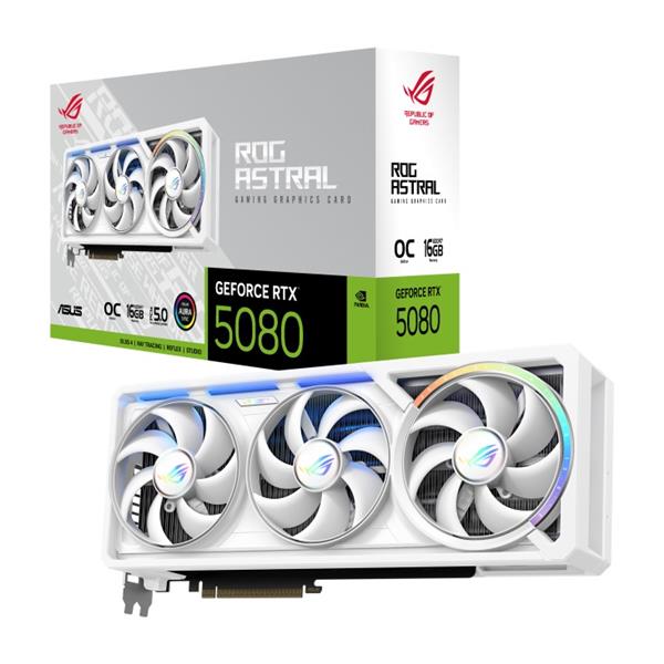 華碩ASUS ROG-ASTRAL-RTX5080-O16G-WHITE 顯示卡