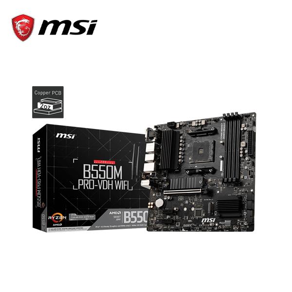 微星MSI B550M PRO-VDH WIFI AMD主機板