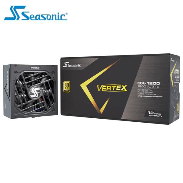 海韻Seasonic Vertex GX 金牌1200W 全模 ATX3電源供應器【黑】