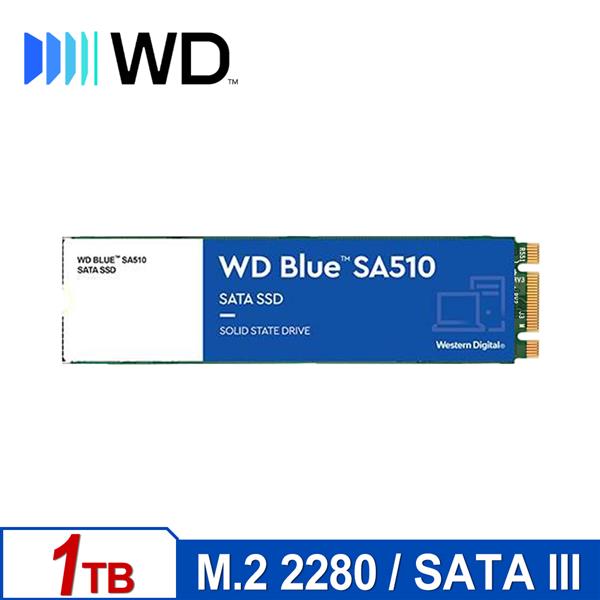WD 藍標 SA510 1TB M.2 2280 SATA SSD