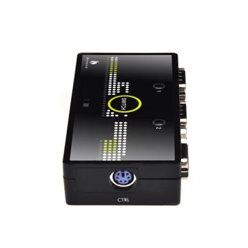 BENEVO BVS201 磁吸型 2埠VGA螢幕切換器(自動與按鍵切換)