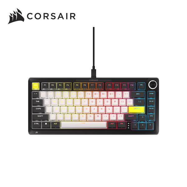 海盜船CORSAIR MAKR PRO 75 磁軸8K輪詢(日蝕黑)三合一套件DIY英文鍵盤