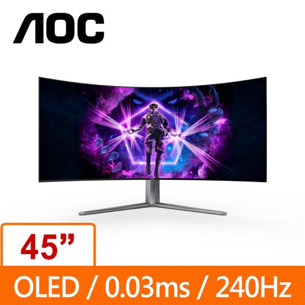 AOC AGON Pro 45型 AG456UCZD 2K WQHD OLED 曲面專業電競螢幕