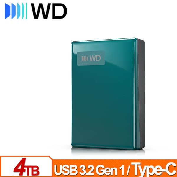 WD My Passport 4TB(藍綠) 2.5吋USB-C行動硬碟