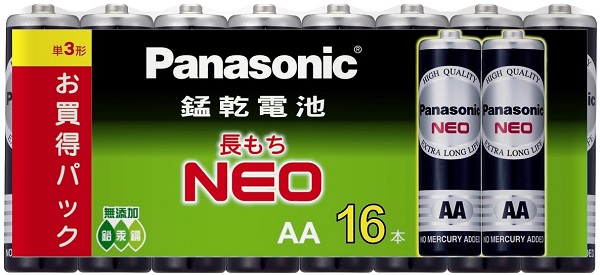 Panasonic錳乾電池3號16入/箱