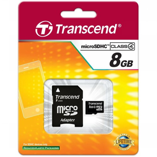 TRANSCEND microSDHC 8GB 記憶卡