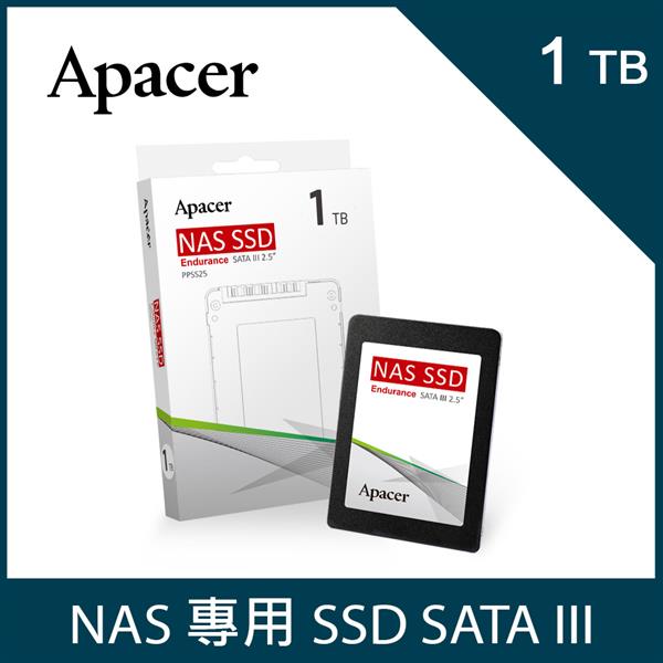 宇瞻 Apacer PPSS25 1TB 2.5吋 SATA NAS專用SSD