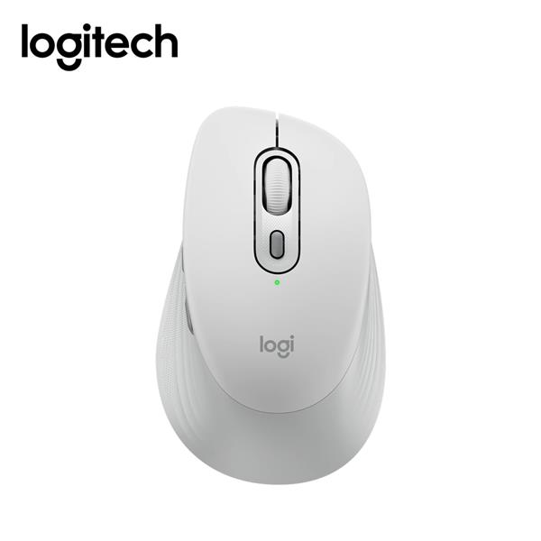 羅技 M840L(珍珠白)大手版多工靜音無線滑鼠