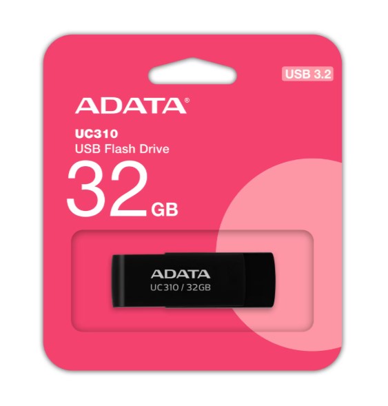 UC310 32GB 無蓋旋轉碟/黑色/USB3.2
