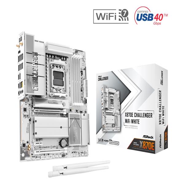 華擎 X870E CHALLENGER WIFI WHITE AMD主機板