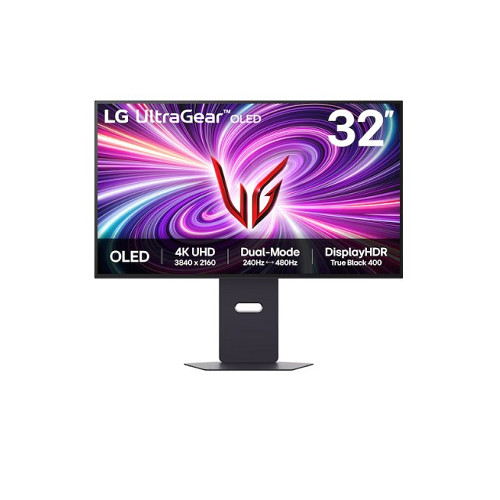 LG 32型 UltraGear 4K OLED 平面雙模式電競螢幕/黑色