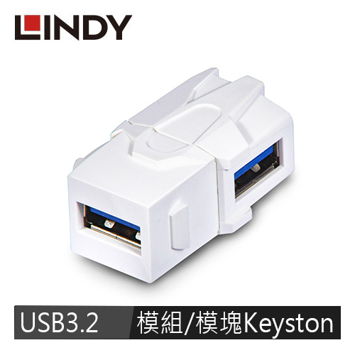 LINDY林帝 USB3.2 Gen1 Type-A 母 to 母 90度 模組/模塊Keyston