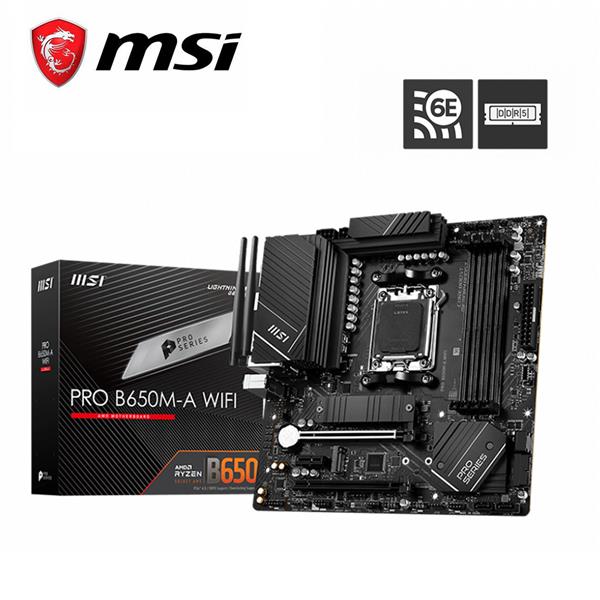 微星MSI PRO B650M-A WIFI AMD主機板