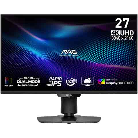 MSI MAG 274UPDF E16M 平面電競螢幕 (27型/4K/HDR/160Hz/0.5ms/IPS)