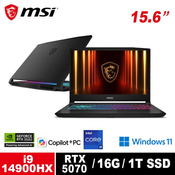 微星 MSI Katana 15 HX B14WGK-1017TW 15.6吋筆電