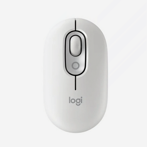 羅技 POP MOUSE 無線藍牙滑鼠-珍珠白