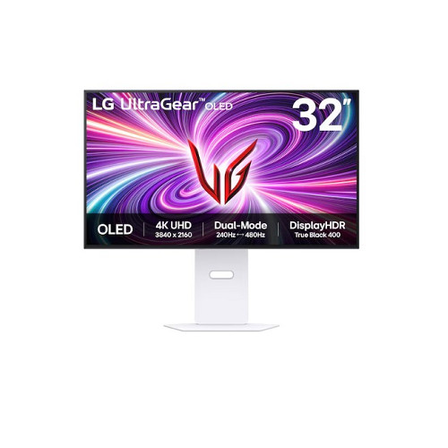 LG 32型 UltraGear 4K OLED 平面雙模式電競螢幕/白色