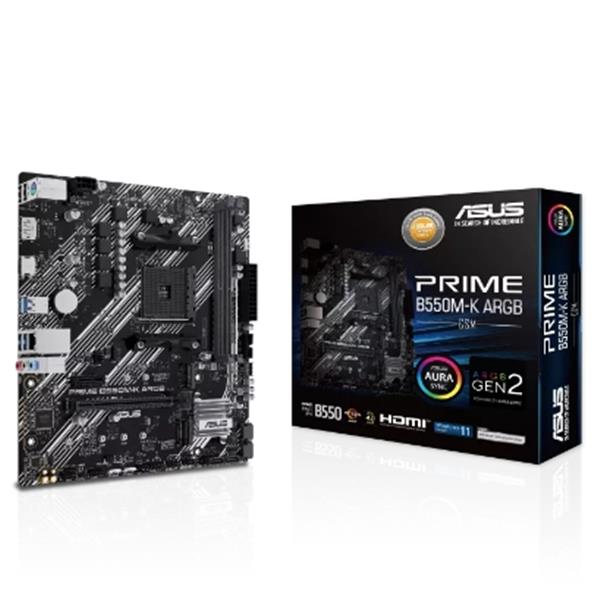 華碩ASUS PRIME B550M-K ARGB-CSM AMD主機板