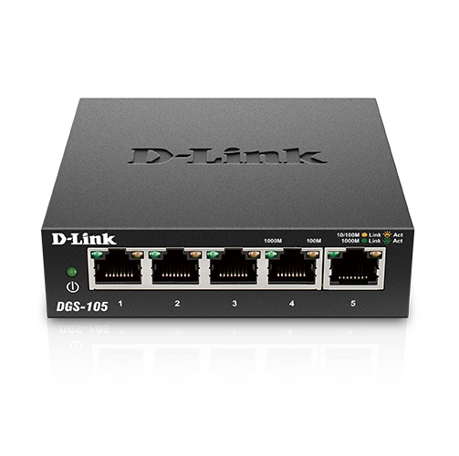 D-Link 桌上型網路交換器 (金屬外殼)