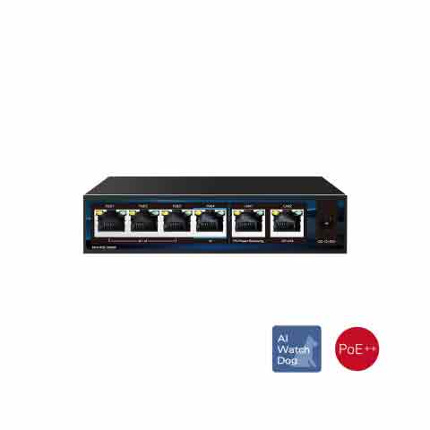 HI SHARP 昇銳HS-PSW402-B 4路PoE交換器