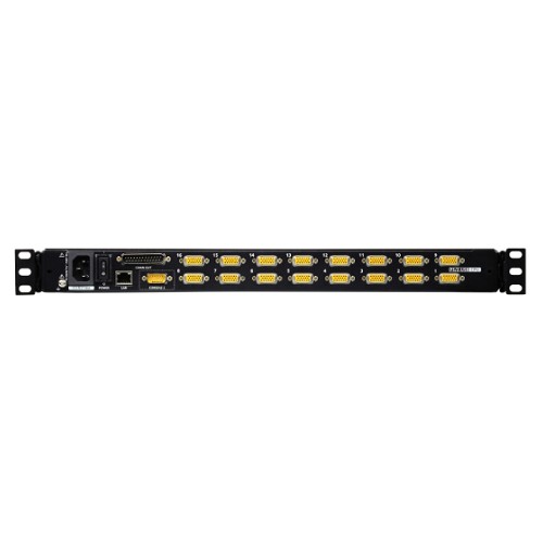 16埠19吋PS/2-USB VGA LCD KVM over IP切換器