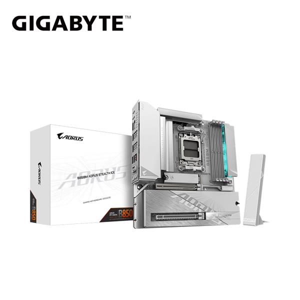 技嘉GIGABYTE B850M A STEALTH ICE AMD主機板