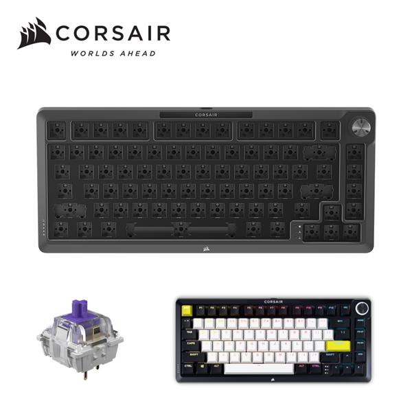 海盜船CORSAIR MAKR 75 (日蝕黑) 三合一套件 DIY 英文鍵盤
