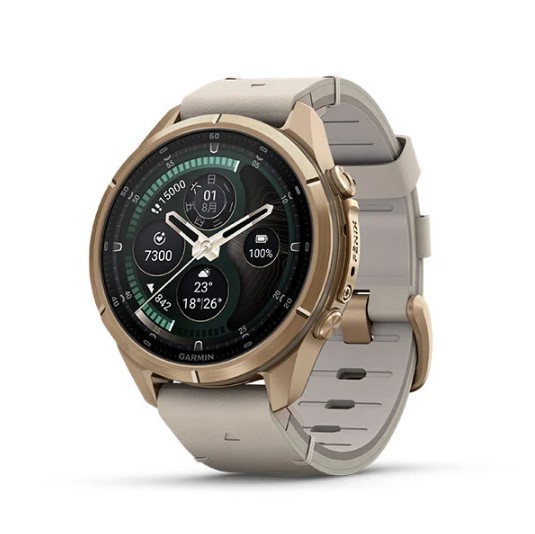 Fenix9Pro–inReach43mm旗艦GPS智慧手錶-奶油白