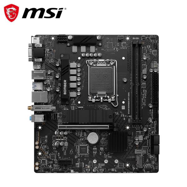 微星MSI B760M BOMBER WIFI DDR4 INTEL主機板