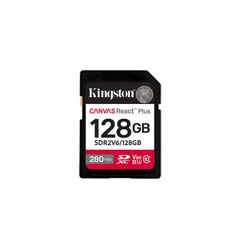 Kingston 128GB Canvas React Plus SDXC UHS-II 280R/100W U3