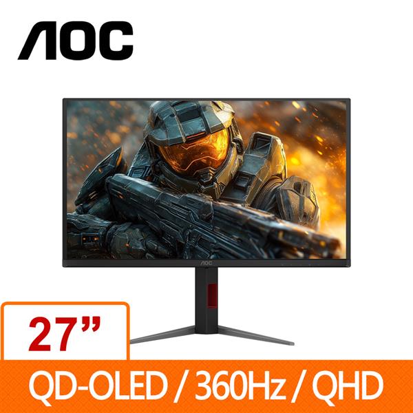 AOC Gaming 27型 Q27G4SD 2K QHD QD-OLED (可旋轉)液晶電競螢幕