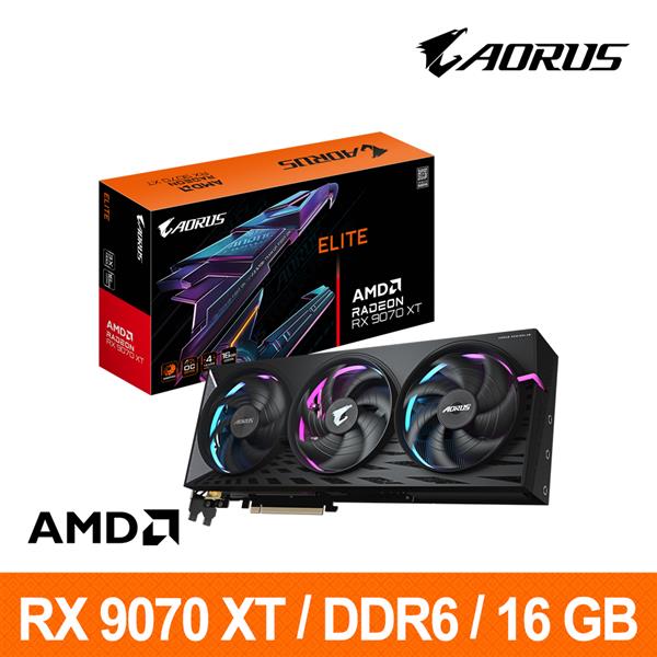 技嘉GIGABYTE GV-R9070XTAORUS E-16GD AMD顯示卡
