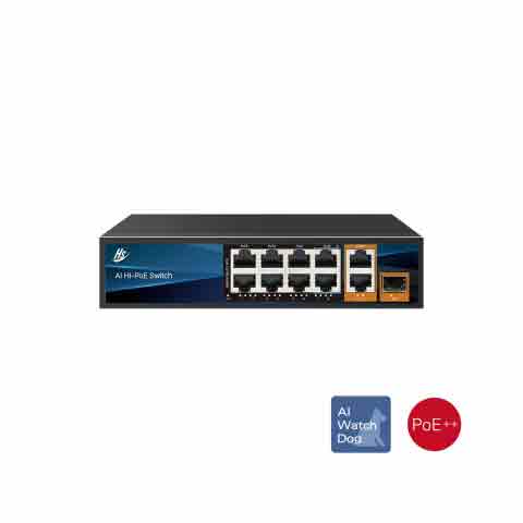 HI SHARP 昇銳HS-PSW802-B 8路PoE交換器