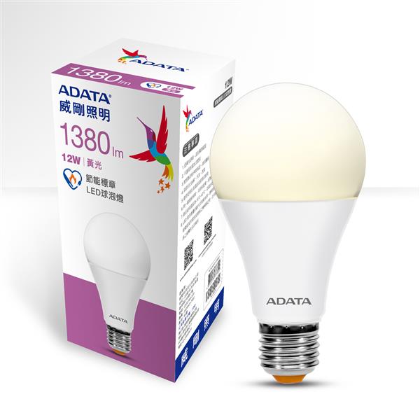 威剛照明 12W LED球泡燈-黃光