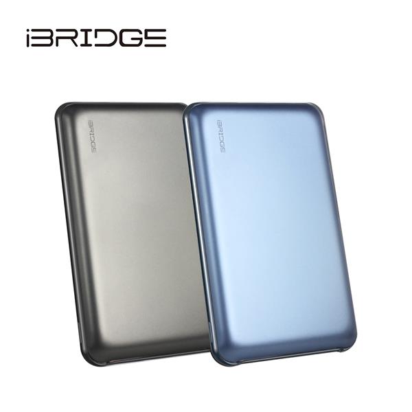 iBRIDGE 超輕薄帶線 10000mAh 行動電源 - 灰 (IBM003)