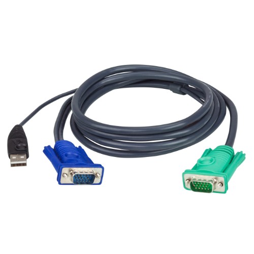 1.2公尺 USB 介面切換器連接線附三合一SPHD連接頭