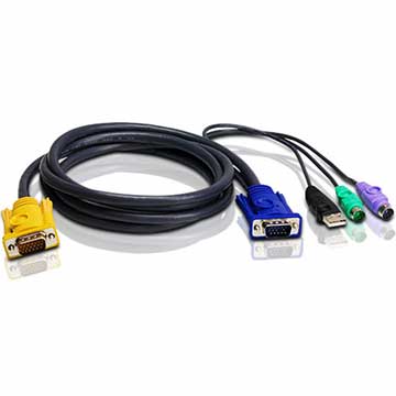 ATEN PS/2-USB KVM專用線3M ( 2L-5303UP )