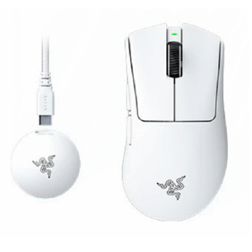 Razer 煉獄奎蛇 V4 Pro 無線滑鼠(白)