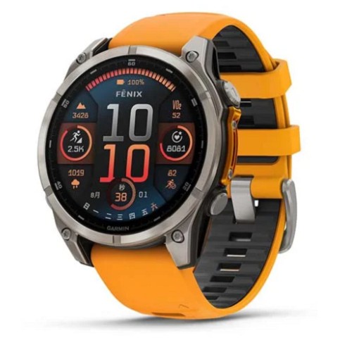 fenix 8 47mm,AMOLED,Saph,Ti/Bare/Grpht,SparkOrg/GrphtBd,TWN