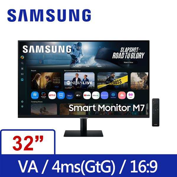 三星SAMSUNG S32FM702UC Smart Monitor M7 4K聯網螢幕/黑色