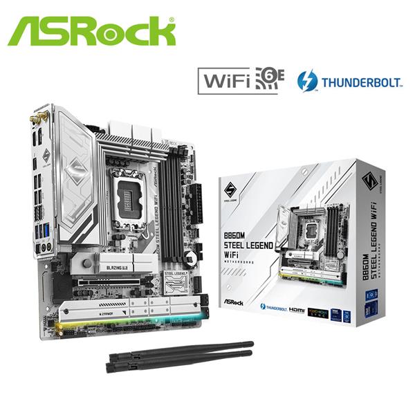 華擎 ASRock B860M Steel Legend WiFi MATX 主機板